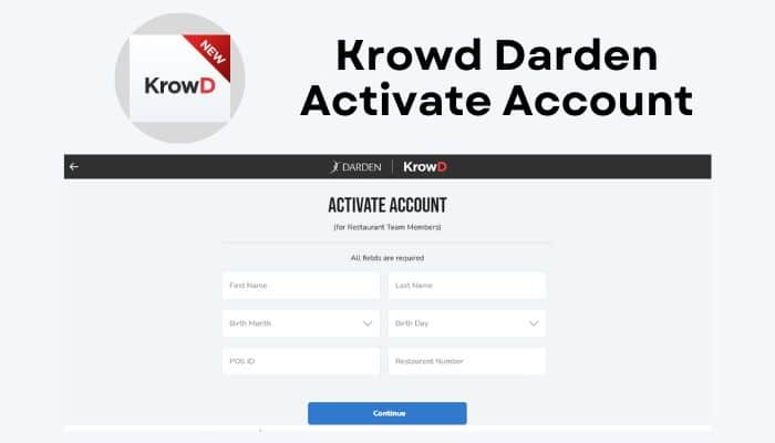 Krowd Darden Activate Account